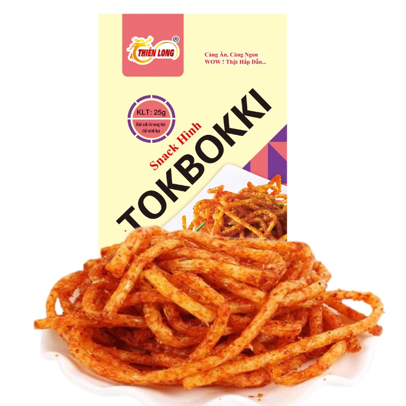 Snack Hình Tokbokki thơm ngon của Thiên Long Food