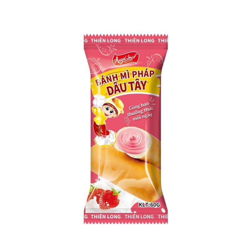 Bánh mỳ Pháp vị hương Dâu Tây 60gr